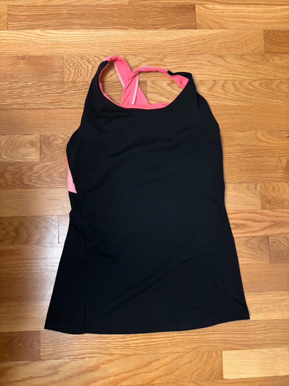 Black & Pink Athletic Tank Top